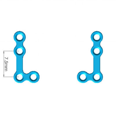 Type II 1.5mm CE L Shaped Maxillofacial Plate