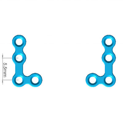 Type II 1.5mm CE L Shaped Maxillofacial Plate