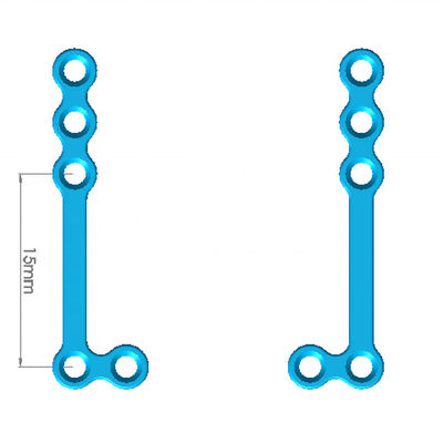 Type II 1.5mm CE L Shaped Maxillofacial Plate