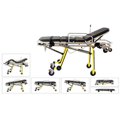 Ambulance Folding Stretcher Trolley With Wheels Emergency Clinics Apparatuses