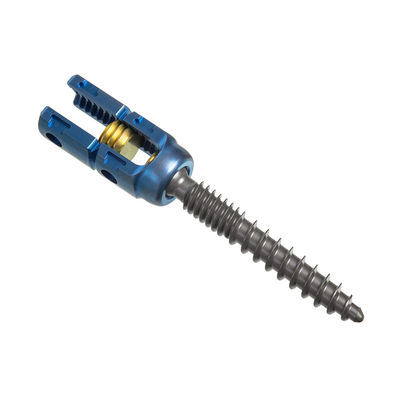 Titanium 5.5mm Double Threaded Pedicle Screws Insert Spine Fixation Device