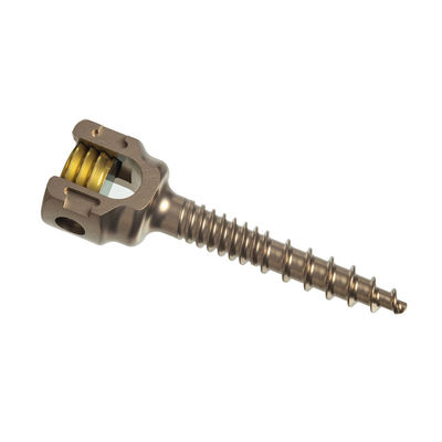 Titanium 5.5mm Double Threaded Pedicle Screws Insert Spine Fixation Device