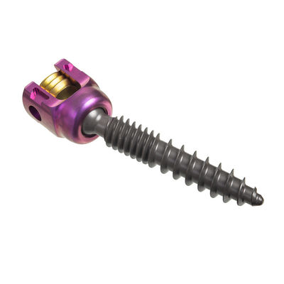 Titanium 5.5mm Double Threaded Pedicle Screws Insert Spine Fixation Device
