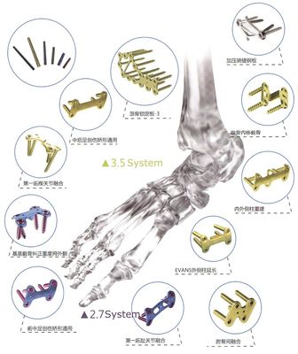 Orthopedic Implant Bone Fracture Titanium Locking Plate For Hands Foot