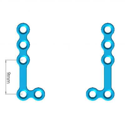 Type II 1.5mm CE L Shaped Maxillofacial Plate